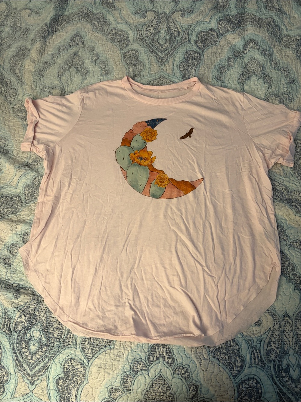 torrid Pink Crescent Cactus Graphic Tee